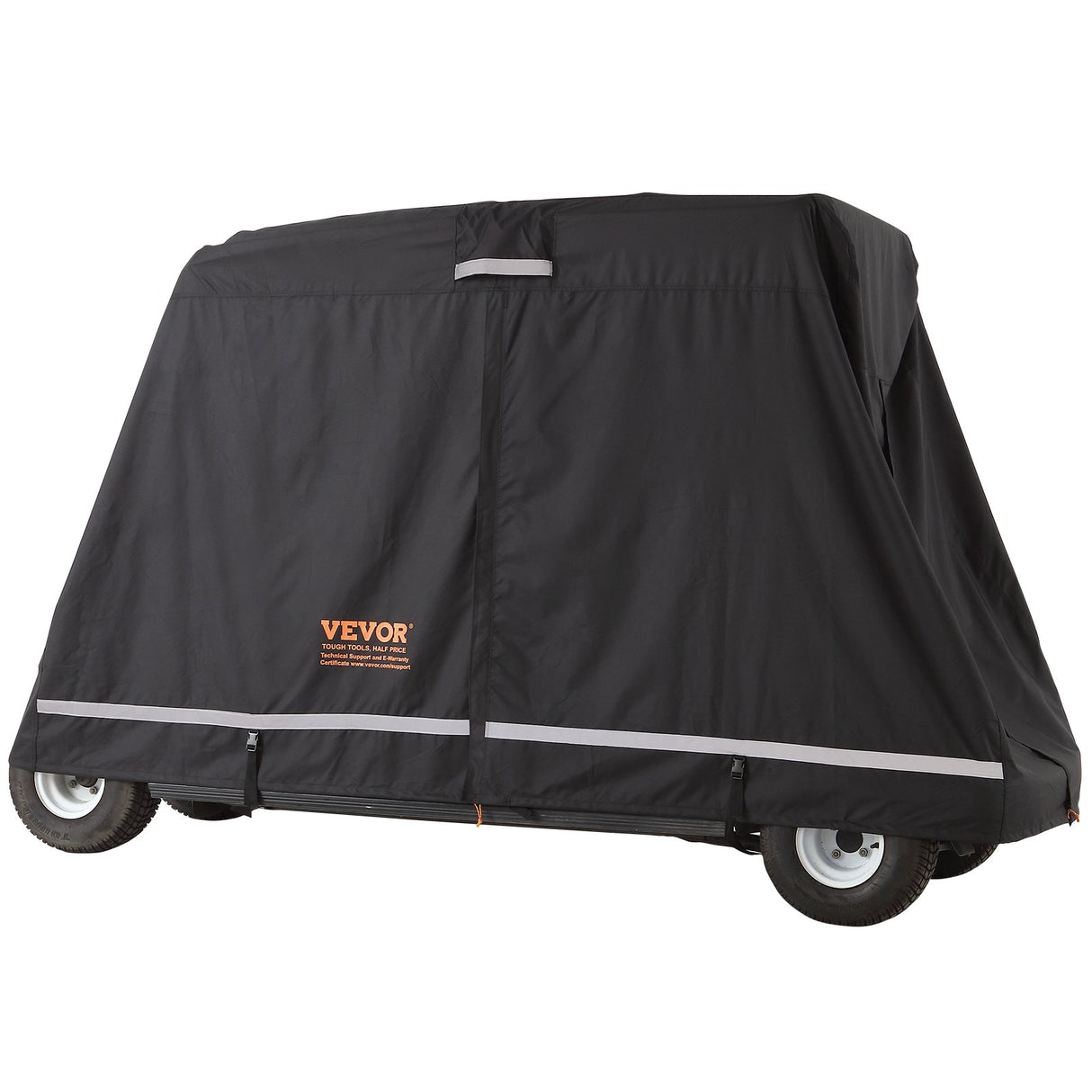 VEVOR 4 Passenger Golf Cart Cover, 600D Polyester Full Cover, Universal Fits for Most Brand Club Car Covers, Waterproof, Sunproof, and Dustproof