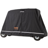 VEVOR 4 Passenger Golf Cart Cover, 600D Polyester Full Cover, Universal Fits for Most Brand Club Car Covers, Waterproof, Sunproof, and Dustproof
