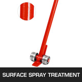 VEVOR Prylever Bar 3T Capacity Steel Pry Lever Bar Heavy Duty with Wheels Prylever with 1.8 m Length Handle - Rear View