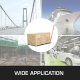 VEVOR Prylever Bar 3T Capacity Steel Pry Lever Bar Heavy Duty with Wheels Prylever with 1.8 m Length Handle - Close-Up Angle