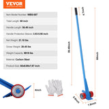 VEVOR Pallet Buster, 152.4 cm Handle, 4 ton Weight Capacity, Q235 Carbon Steel, Heavy Duty Deck Wrecker Demolition Wood Pallet Tool Breaker Pry Bar Puller for Efficient and Effortless Board Removal - Close-Up Angle