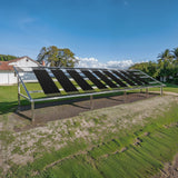 VEVOR Solar Pool Heater 1235 x 3100mm Aboveground & Inground Pool Heating System - Low Angle