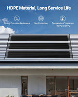 VEVOR Solar Pool Heater 1235 x 7340mm Aboveground & Inground Pool Heating System - Front View