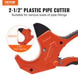 VEVOR PVC Pipe Cutter, 0-2-1/2