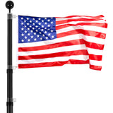 VEVOR 25FT Telescopic Flagpole Kit, Heavy Duty Aluminum Alloy Flag Pole Kit in Ground for Outside, 3 Display Modes Flagpole with Professional