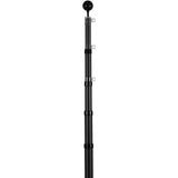 VEVOR 25FT Telescopic Flagpole Kit, Heavy Duty Aluminum Alloy Flag Pole Kit in Ground for Outside, 3 Display Modes Flagpole with Professional