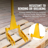 VEVOR Pallet Buster, 104 cm Handle, 907 kg Weight Capacity, Q235 Carbon Steel, Heavy Duty Deck Wrecker Demolition Wood Pallet Tool Breaker Pry Bar Puller for Efficient and Effortless Board Removal - Top-Down View