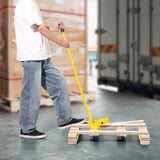 VEVOR Pallet Buster, 104 cm Handle, 907 kg Weight Capacity, Q235 Carbon Steel, Heavy Duty Deck Wrecker Demolition Wood Pallet Tool Breaker Pry Bar Puller for Efficient and Effortless Board Removal - Low Angle