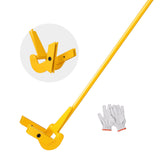 VEVOR Pallet Buster, 104 cm Handle, 907 kg Weight Capacity, Q235 Carbon Steel, Heavy Duty Deck Wrecker Demolition Wood Pallet Tool Breaker Pry Bar
