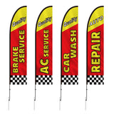 VEVOR Auto Repair Advertising Feather Flag Kit Swooper Flags and Poles 16.3 FT - Extra Image