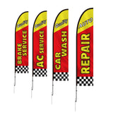 VEVOR Auto Repair Advertising Feather Flag Kit Swooper Flags and Poles 16.3 FT - Extra Image