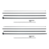 VEVOR Feather Flag Pole Kit 2 Packs Swooper Flag Pole 16.3 ft with Ground Stakes