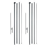 VEVOR Feather Flag Pole Kit 2 Packs Swooper Flag Pole 16.3 ft with Ground Stakes - Extra Image