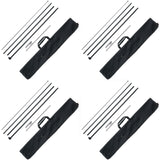 VEVOR Feather Flag Pole Kit 4 Packs Swooper Flag Pole 16.3 ft with Ground Stakes - Low Angle