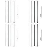 VEVOR Feather Flag Pole Kit 4 Packs Swooper Flag Pole 16.3 ft with Ground Stakes - Extra Image