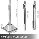 VEVOR Jack Hammer 1-1/8 Tamper Shank, Dirt Tamper 6x6 Compactor Plate with Electric Chisel Dirt Compactor, Demolition Jackhammer Bits Solid Compactor