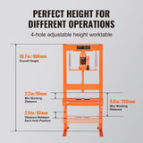 VEVOR Hydraulic Shop Press 6 Ton with Press Plates H-Frame Benchtop Press Stand