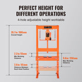 VEVOR Hydraulic Shop Press 6 Ton with Press Plates H-Frame Benchtop Press Stand - Top-Down View