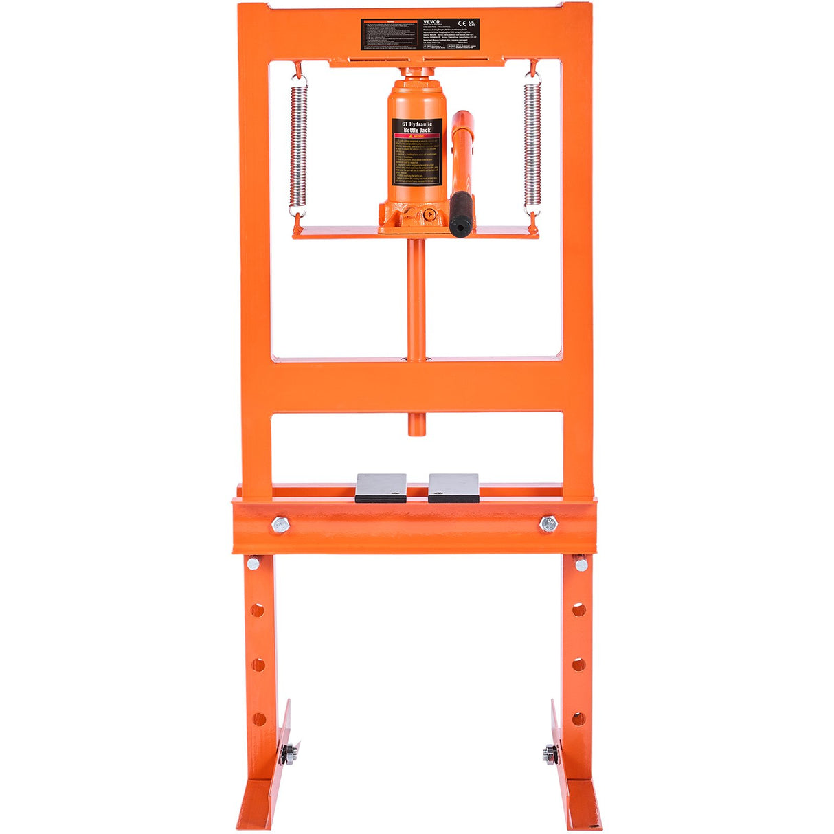 VEVOR Hydraulic Shop Press 6 Ton with Press Plates H-Frame Benchtop Press Stand