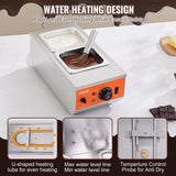 VEVOR Chocolate Tempering Machine, 2 Tanks Chocolate Melting Pot with TEMP Control, 800W Stainless Steel Electric Commercial Food Warmer For Chocolate/Milk/Cream Melting and Heating - Top-Down View