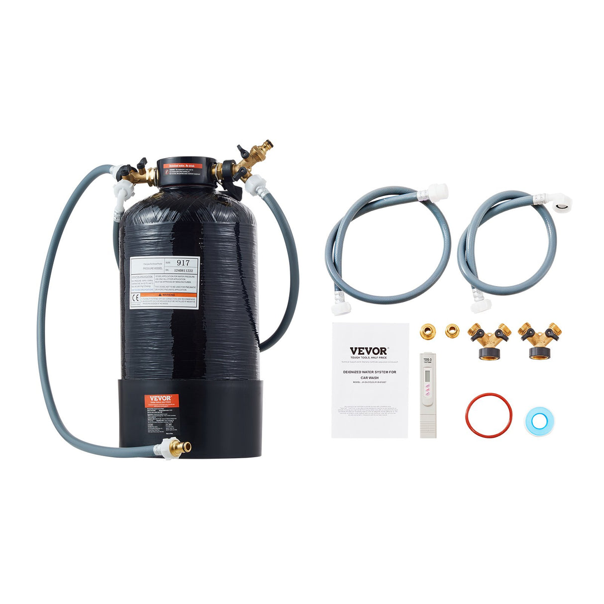 VEVOR Spotless Deionized Water System Car Wash System with Handheld TDS Meter