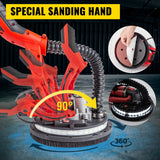 Vevor Drywall Sander Electric Drywall Sander 750W Foldable Wall Sander LED Strip Light - Side View