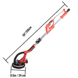 Vevor Drywall Sander Electric Drywall Sander 750W Foldable Wall Sander LED Strip Light - Low Angle