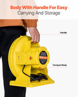 VEVOR Inflatable Bounce House Blower 0.8&1HP 750W for Commercial Bounce House - 45-Degree Angle