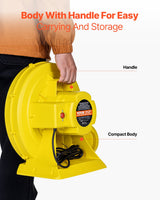 VEVOR Inflatable Bounce House Blower 1.2&1.3HP 950W for Commercial Bounce House - 45-Degree Angle