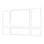 Wall Molding 3 Pack, Wainscoting Panels Kit, Lightweight Paintable Polystyrene, Easy to Install Accent Wall Trim for Interior Décor Living Room, Bedroom, Home, White (79x160 + 79x61 cm)