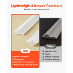 Wall Molding 3 Pack, Wainscoting Panels Kit, Lightweight Paintable Polystyrene, Easy to Install Accent Wall Trim for Interior Décor Living Room, Bedroom, Home, White (79x160 + 79x61 cm)