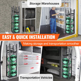 VEVOR Refrigerant Tank Rack, with 3 x 30lbs and Other 3 Small Bottle Tanks, Cylinder Tank Rack 12.79x12.99x47.12 in, Refrigerant Cylinder Rack and