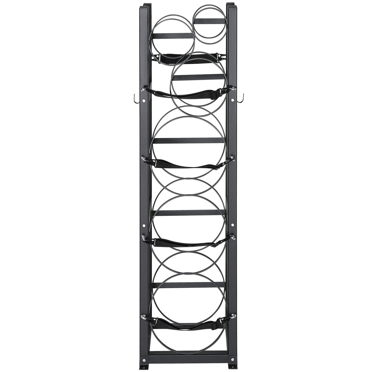 VEVOR Refrigerant Tank Rack, with 3 x 30lbs and Other 3 Small Bottle Tanks, Cylinder Tank Rack 12.79x12.99x47.12 in, Refrigerant Cylinder Rack and