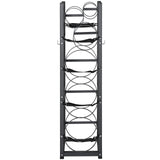 VEVOR Refrigerant Tank Rack, with 3 x 30lbs and Other 3 Small Bottle Tanks, Cylinder Tank Rack 12.79x12.99x47.12 in, Refrigerant Cylinder Rack and Holders for Freon, Gases, Oxygen, Nitrogen - Low Angle