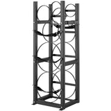 VEVOR Refrigerant Tank Rack, with 2 x 30lbs and Other 3 Small Bottle Tanks, Cylinder Tank Rack 12.79x12.99x47.12 in, Refrigerant Cylinder Rack and Holders for Freon, Gases, Oxygen, Nitrogen - Extra Image
