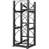 VEVOR Refrigerant Tank Rack, with 3 x 30lbs Bottle Tanks, Cylinder Tank Rack 12.79x12.99x33.07 in, Refrigerant Cylinder Rack Gas Cylinder Racks and