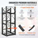 VEVOR Refrigerant Tank Rack, with 3 x 30lbs Bottle Tanks, Cylinder Tank Rack 12.79x12.99x33.07 in, Refrigerant Cylinder Rack Gas Cylinder Racks and