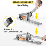 VEVOR Stone Crab Cracker with 2 Seafood Picks, Aluminum & Stainless Steel Construction Shellfish Shucker, Seafood Tools Set for Lobster and Crab Legs - 45-Degree Angle