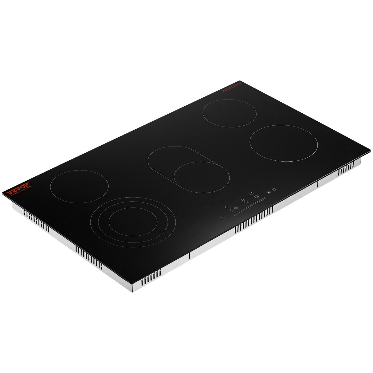 VEVOR Built-in Electric Cooktop Radiant Ceramic Cooktop 5 Burners 35.4x20.5 inch