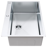 VEVOR Kitchen Sink, 304 Stainless Steel Drop-In Sinks, Top Mount Single Bowl Basin with Accessories(Pack of 3), Household Dishwasher Sinks for Workstation, RV, Prep Kitchen, and Bar Sink, 33 inch - Extra Image