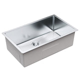 VEVOR Kitchen Sink, 304 Stainless Steel Drop-In Sinks, Undermount Single Bowl Basin with Accessories(Pack of 3), Household Dishwasher Sinks for