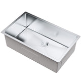 VEVOR Kitchen Sink, 304 Stainless Steel Drop-In Sinks, Undermount Single Bowl Basin with Accessories(Pack of 3), Household Dishwasher Sinks for Workstation, RV, Prep Kitchen, and Bar Sink, 30 inch - Extra Image