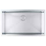 VEVOR Kitchen Sink, 304 Stainless Steel Drop-In Sinks, Undermount Single Bowl Basin with Accessories(Pack of 3), Household Dishwasher Sinks for
