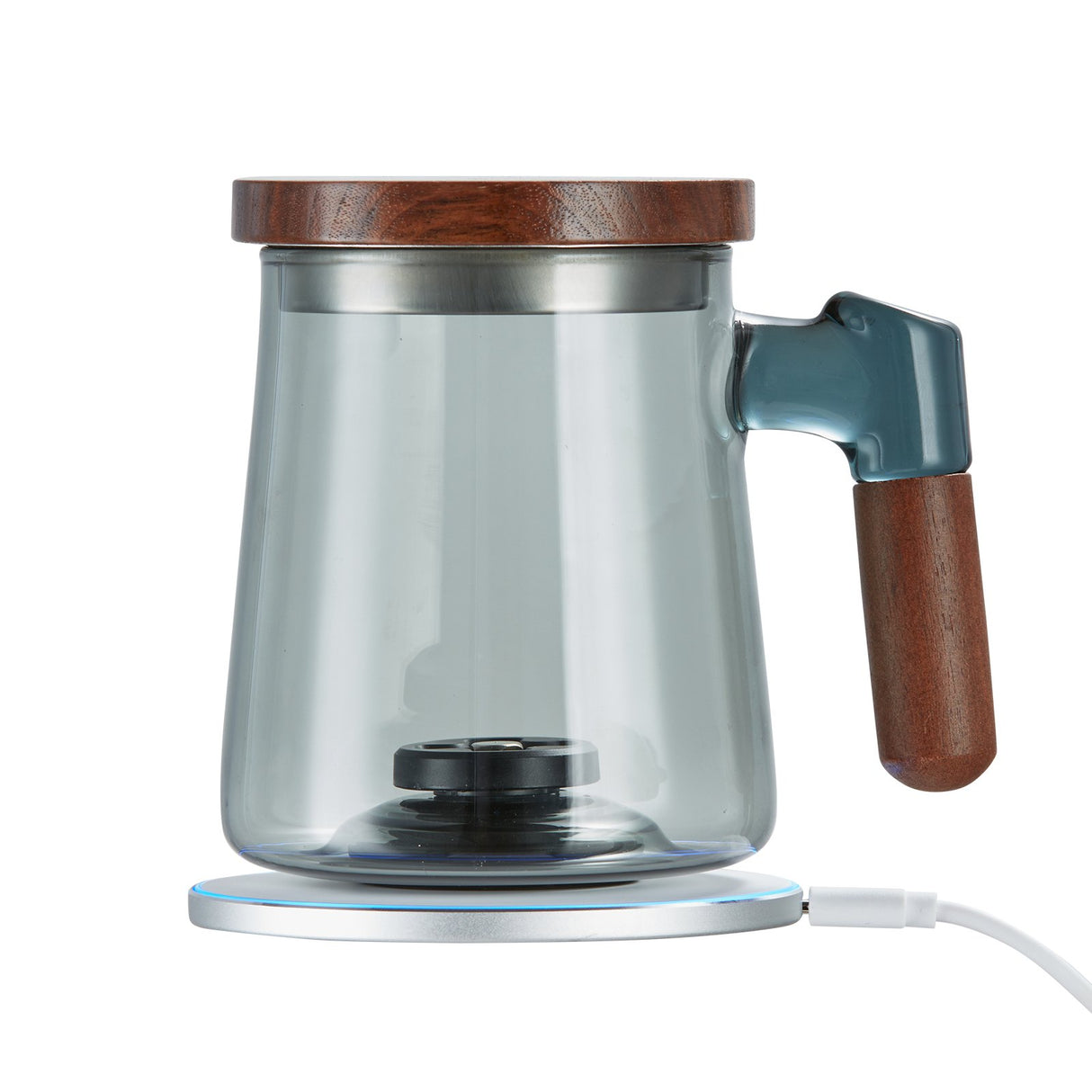 VEVOR Hydrogen Water Cup, 400 ml / 14.1 oz Hydrogen Generator, SPE Technology Portable Hydrogen Water Ionizer Machine with Wireless Charging Base,