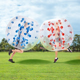 VEVOR Inflatable Bumper Balls 2-Pack, 4FT/1.2M Body Sumo Zorb Balls for Teen & Adult, 0.8mm Thick PVC Human Hamster Bubble Balls for Outdoor Team Gaming Play, Bumper Bopper Toys for Garden, Yard, Park - Low Angle