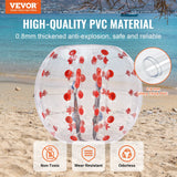 VEVOR Inflatable Bumper Ball 1-Pack, 4FT/1.2M Body Sumo Zorb Balls for Teen & Adult, 0.8mm Thick PVC Human Hamster Bubble Balls for Outdoor Team