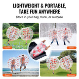 VEVOR Inflatable Bumper Ball 1-Pack, 4FT/1.2M Body Sumo Zorb Balls for Teen & Adult, 0.8mm Thick PVC Human Hamster Bubble Balls for Outdoor Team