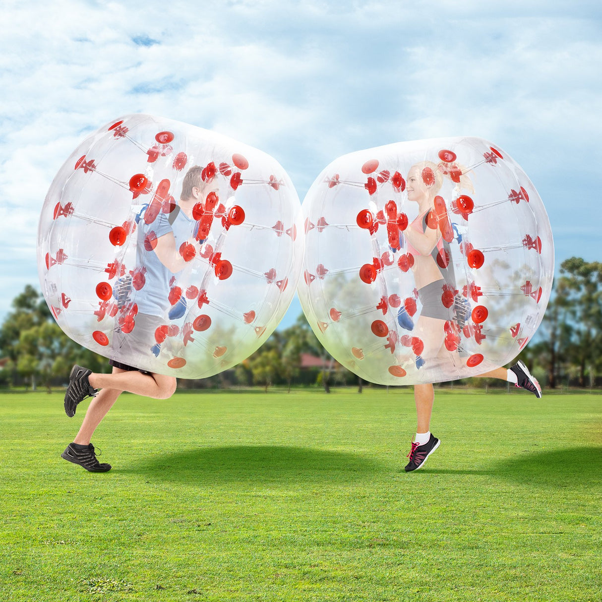 VEVOR Inflatable Bumper Ball 1-Pack, 4FT/1.2M Body Sumo Zorb Balls for Teen & Adult, 0.8mm Thick PVC Human Hamster Bubble Balls for Outdoor Team
