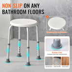 Shower Chair for Inside Shower, Adjustable Height Shower Stool, Non-Slip Bench Bathtub Seat Stool for Elderly Disabled Adults Handicap, 300 lbs Capacity
