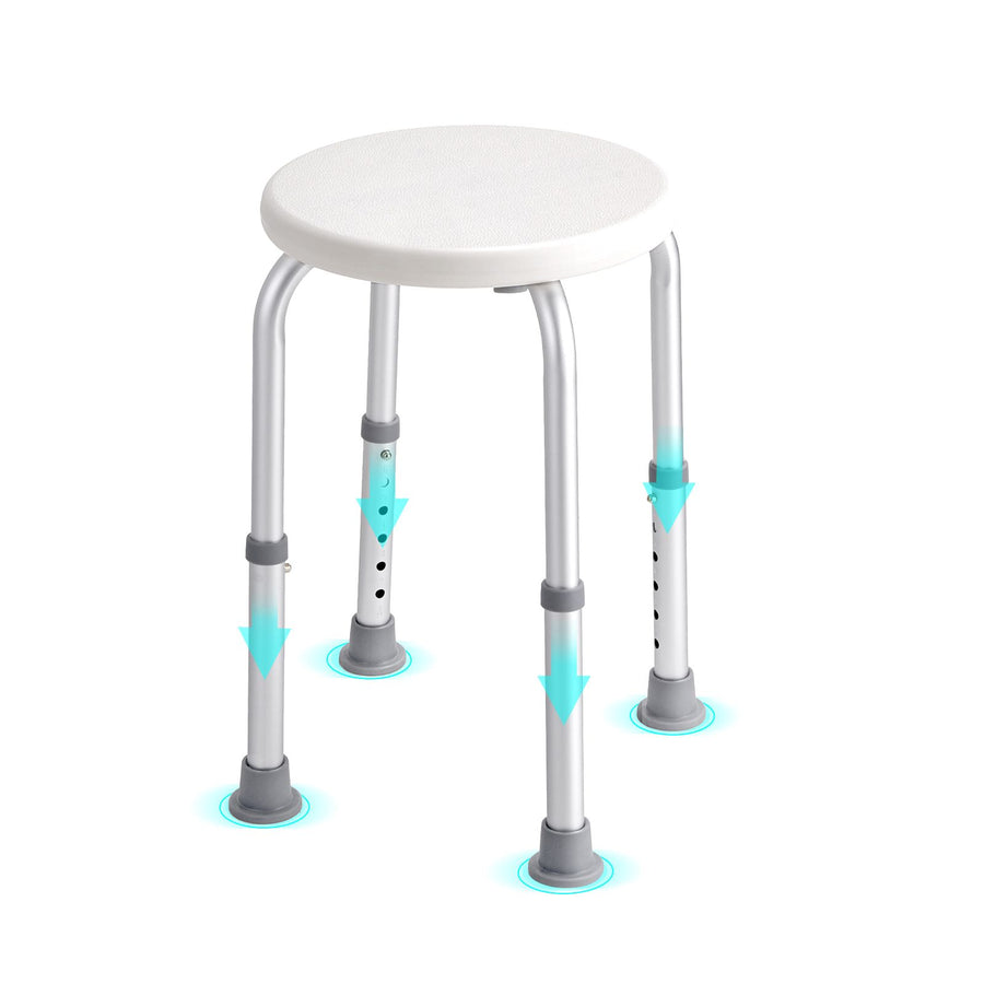 Shower Chair for Inside Shower, Adjustable Height Shower Stool, Non-Slip Bench Bathtub Seat Stool for Elderly Disabled Adults Handicap, 300 lbs Capacity